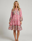Nerina | Sommerkleid mit floralem Muster und elegantem Ausschnitt