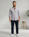 Leon | Elegante Herrenhemden aus Leinen Langarm