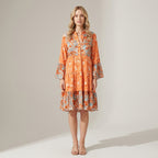 Nerina | Sommerkleid mit floralem Muster und elegantem Ausschnitt