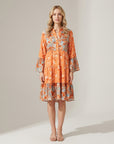 Nerina | Sommerkleid mit floralem Muster und elegantem Ausschnitt
