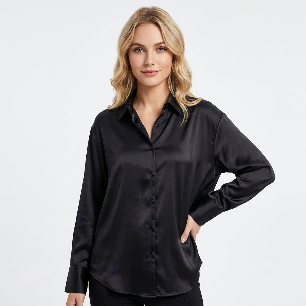 Leni | Seiden Damen Blusen mit Rüschen