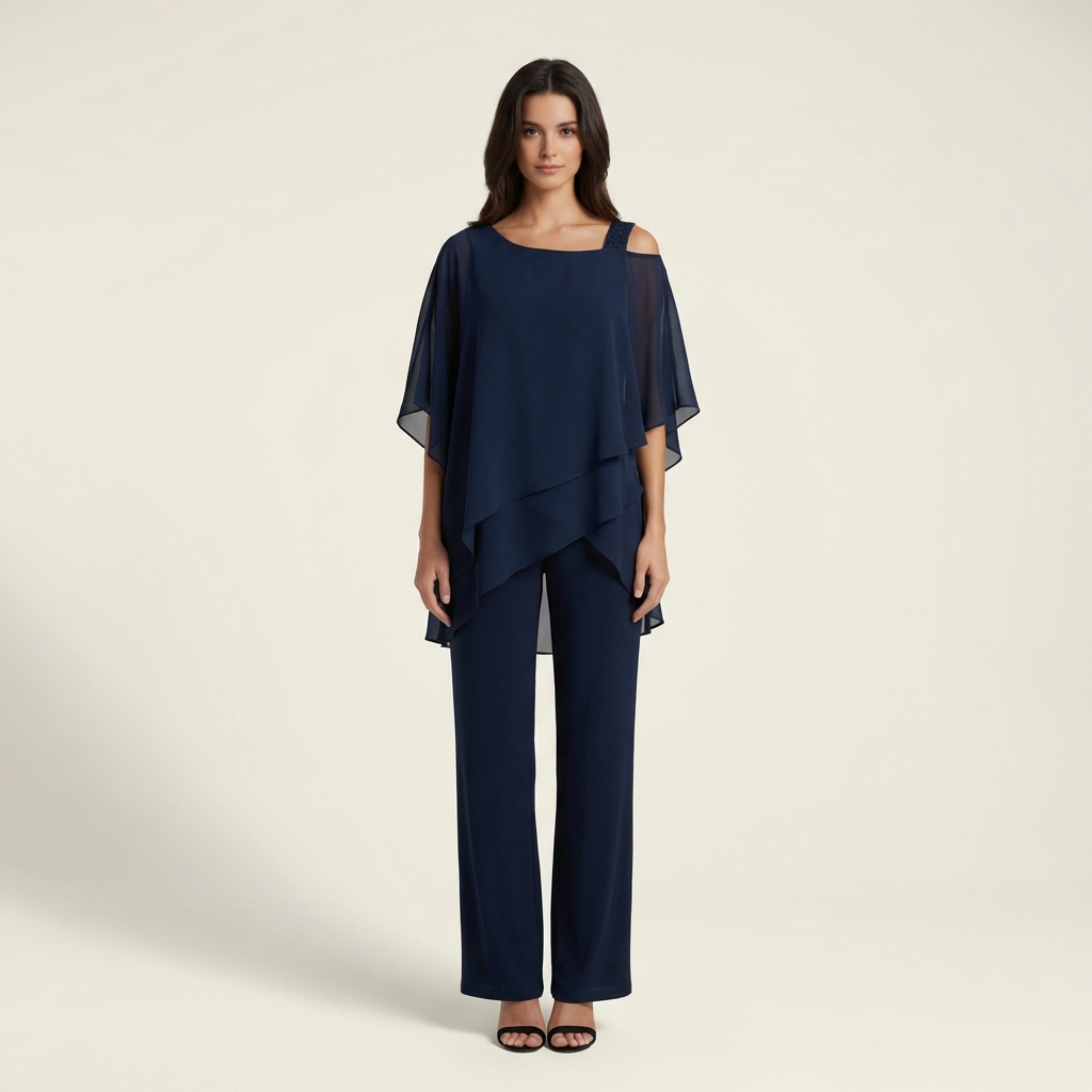 Heidi | Damen Jumpsuit mit eleganter Cold-Shoulder-Optik