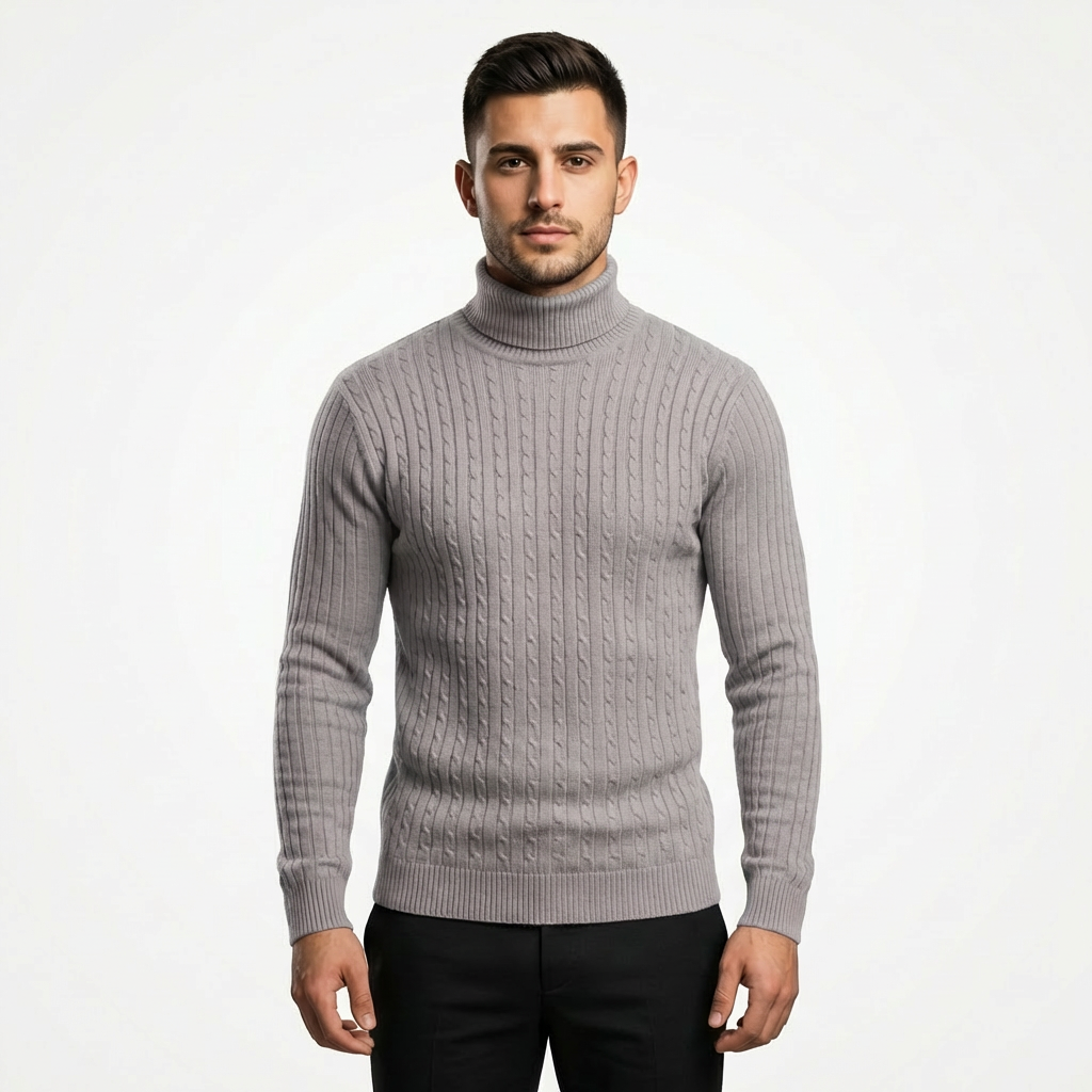 Felix | Herren Strickpullover mit Rollkragen und Eleganz
