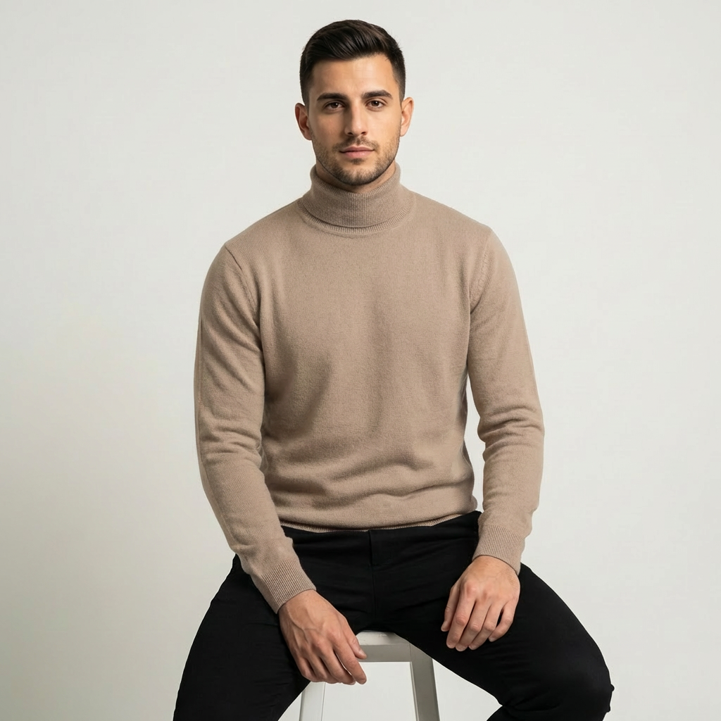 Jonas | Herren Strickpullover im klassischen Rollkragen-Stil