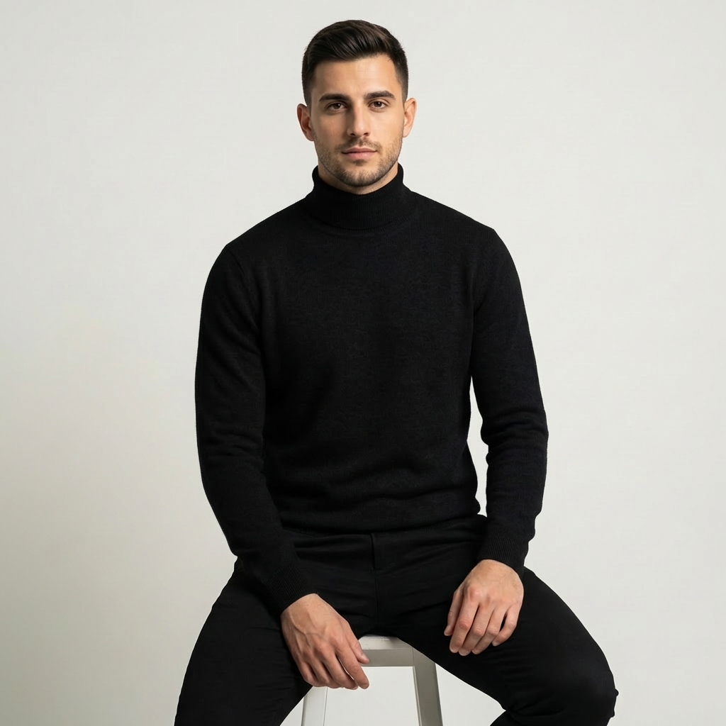 Jonas | Herren Strickpullover im klassischen Rollkragen-Stil