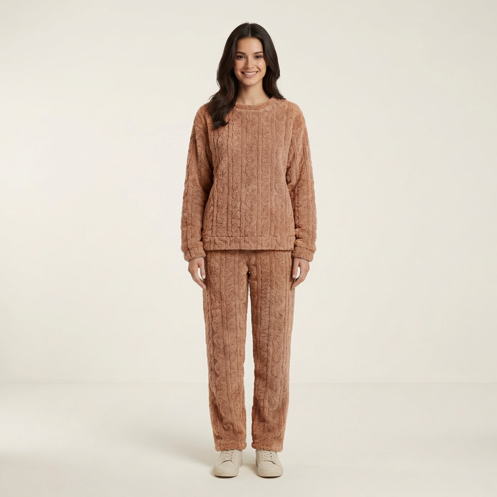 Sophie | Fleece Damen Pyjama für gemütliche Stunden
