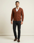 David | Herren Strickpullover mit eleganter Strickstruktur