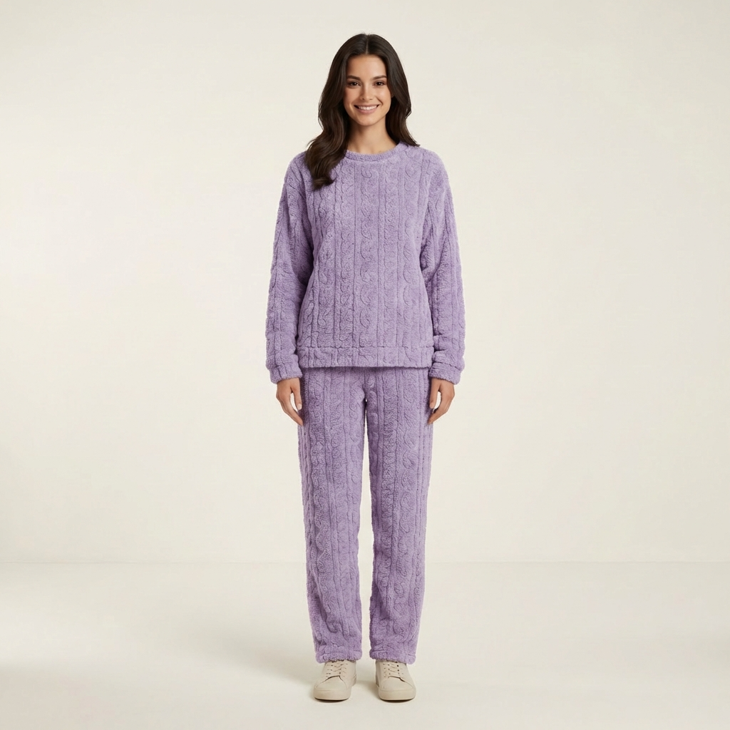 Sophie | Fleece Damen Pyjama für gemütliche Stunden