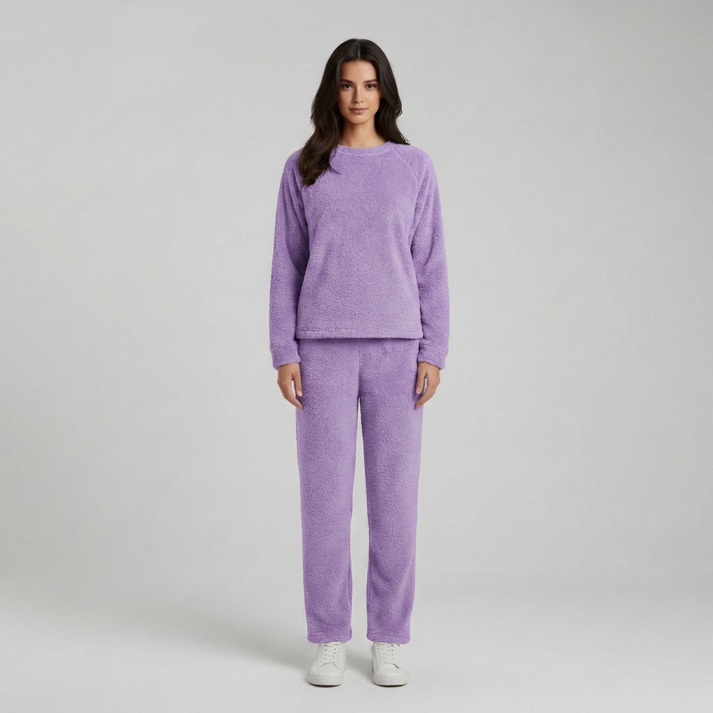 Laura | Damen Pyjama Lang für gemütliche Winternächte