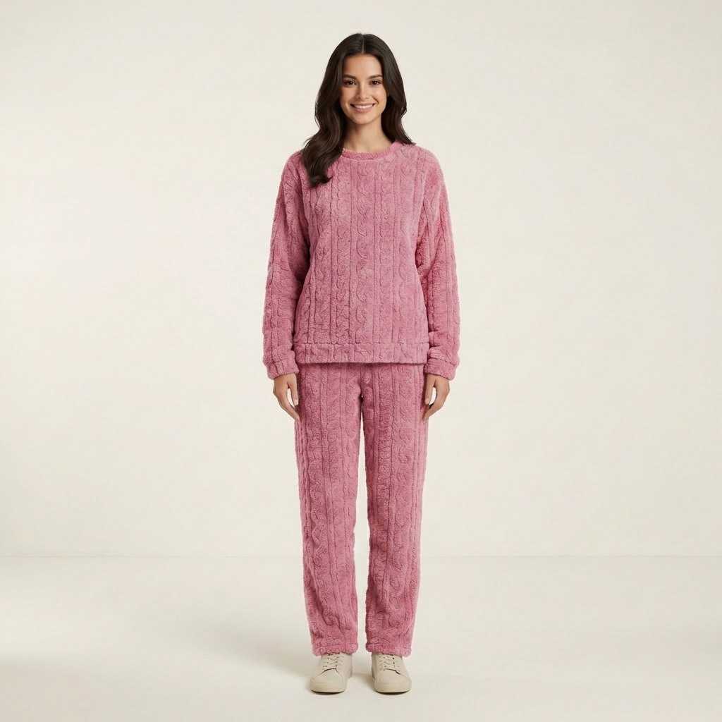 Sophie | Fleece Damen Pyjama für gemütliche Stunden