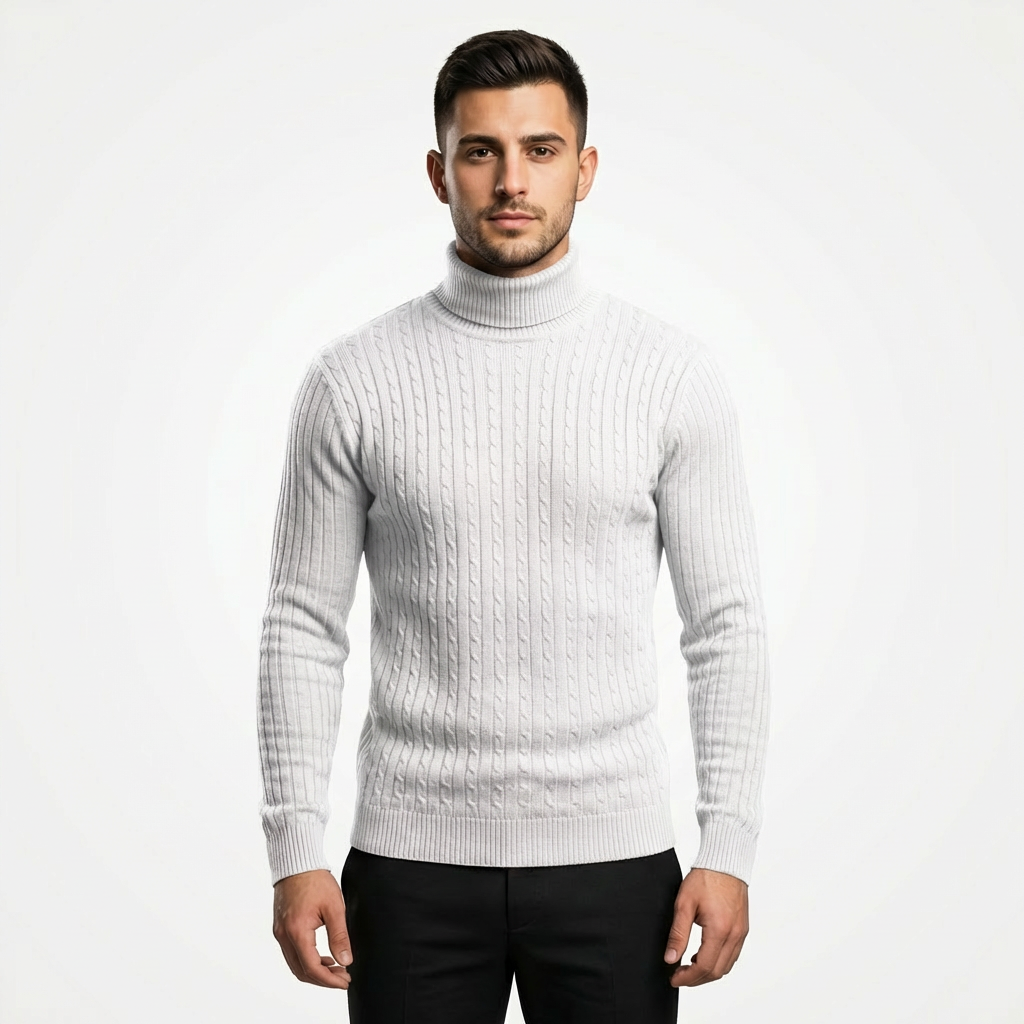 Felix | Herren Strickpullover mit Rollkragen und Eleganz