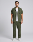 Adrian | Herren Set im Resort-Stil mit Stickerei
