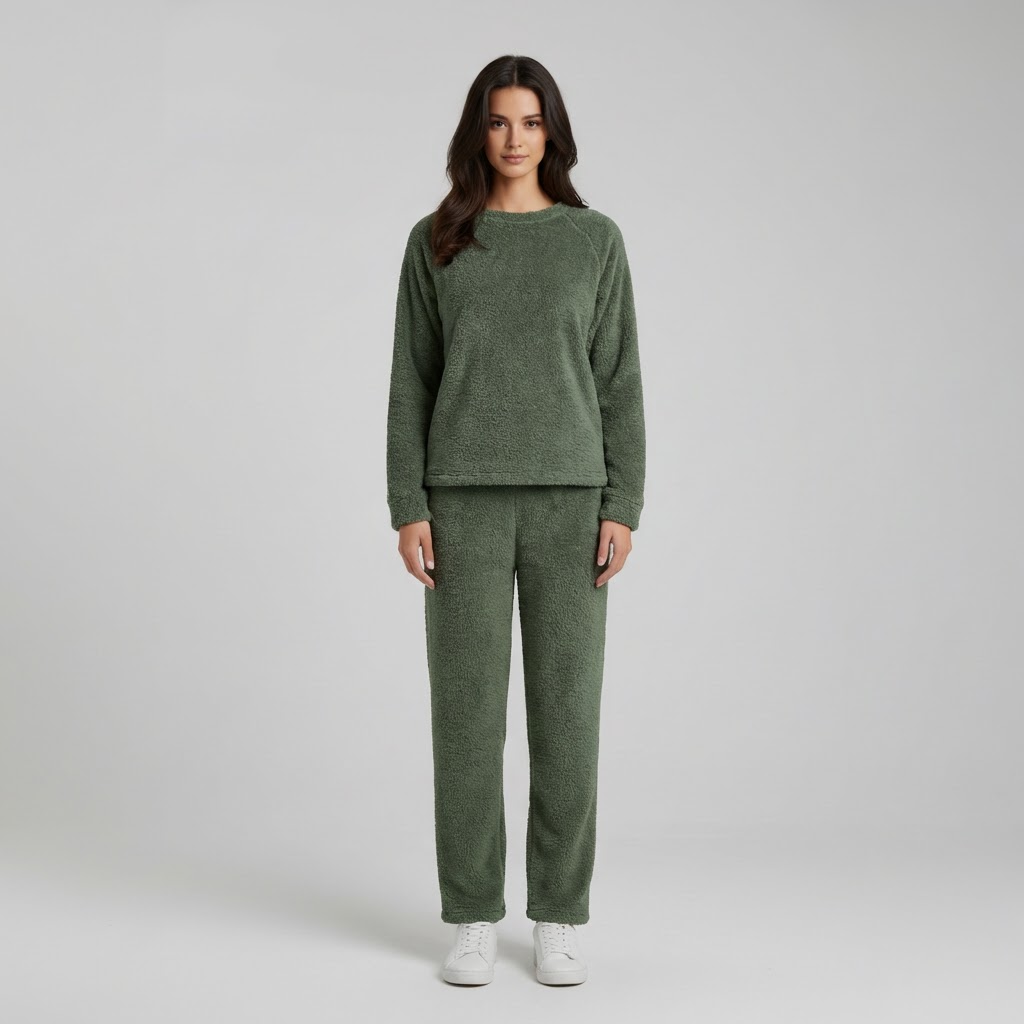 Laura | Damen Pyjama Lang für gemütliche Winternächte