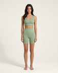 Elaine | Damen Sportbekleidung Set mit Crop-Top und Shorts