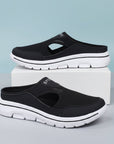 Men's Slippers Slip-On Wide Fit Mesh Casual Mules - Image 1