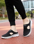 Men's Slippers Slip-On Wide Fit Mesh Casual Mules - Image 6