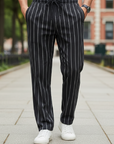 Oskar | Elegante Herren Hosen mit Nadelstreifen