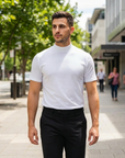 Marko | Herren T-Shirt mit hohem Kragen