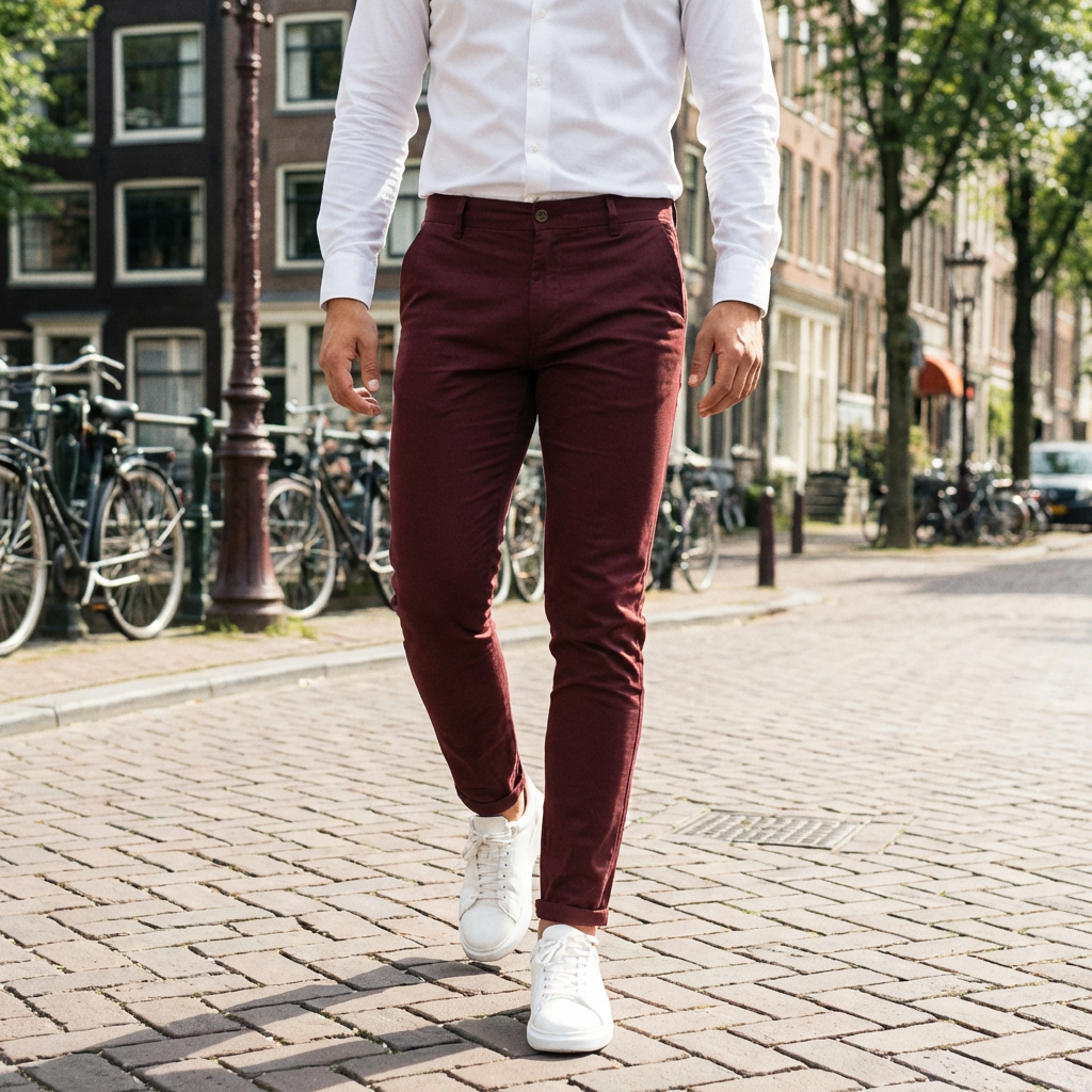 Adrian | Herren Stoffhose im Slim-Fit Schnitt