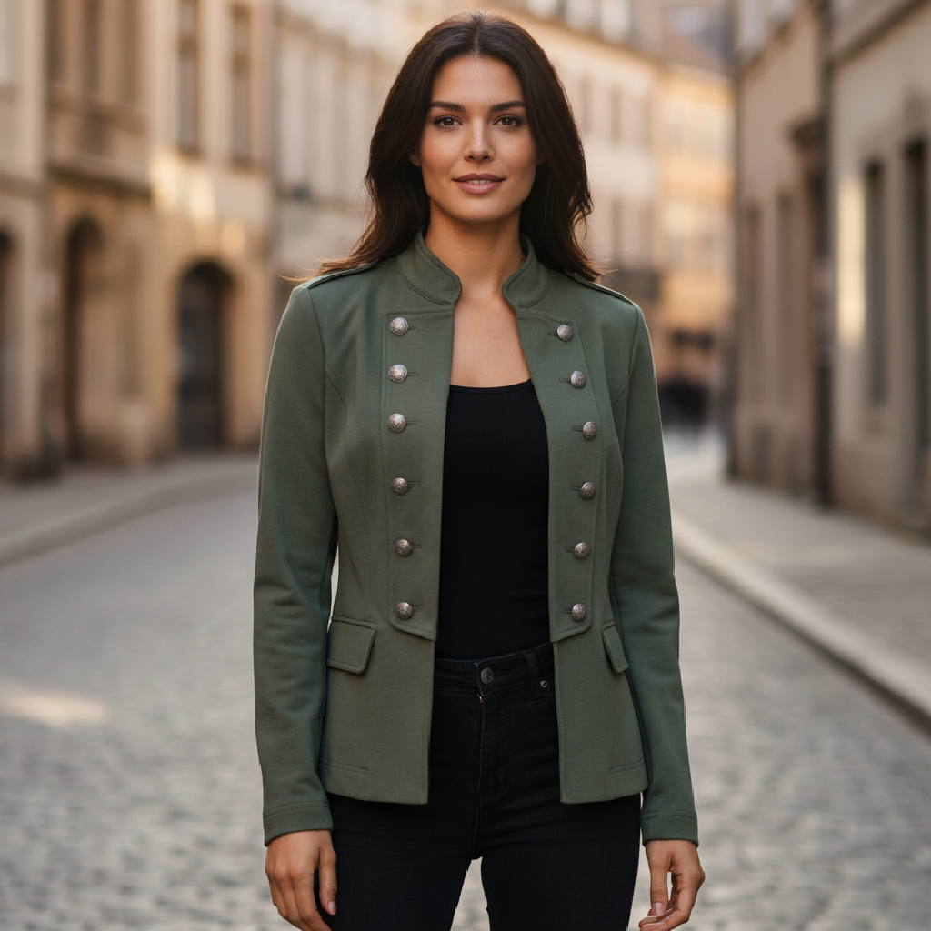 Frieda | Damenblazer mit Stehkragen für Eleganten Stil