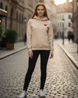 Amelie | Stilvolle Damen Hoodies mit Herz Detail