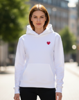 Amelie | Stilvolle Damen Hoodies mit Herz Detail