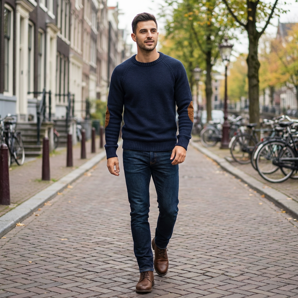 Maximilian | Herren Strickpullover mit bequemem Schnitt