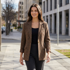 Mia | Eleganter Damenblazer mit Karomuster