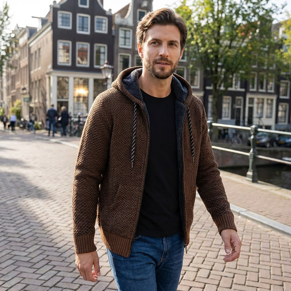 Jonas | Herren Hoodies im lässigen Strickstil