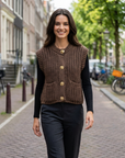 Lena | Strickwaren für Damen als ärmellose Strickweste