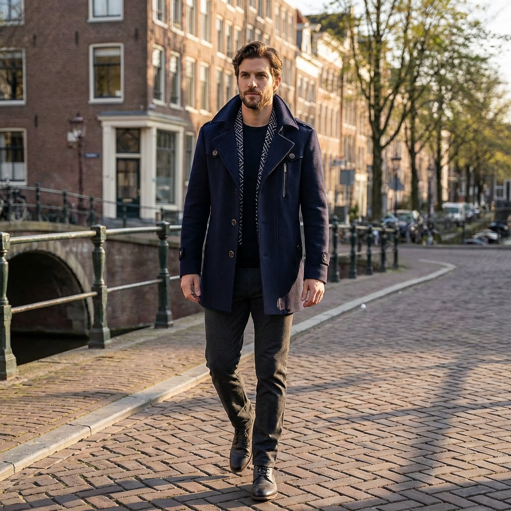 Klaus | Elegante Wildlederjacke Herren für Kalte Tage