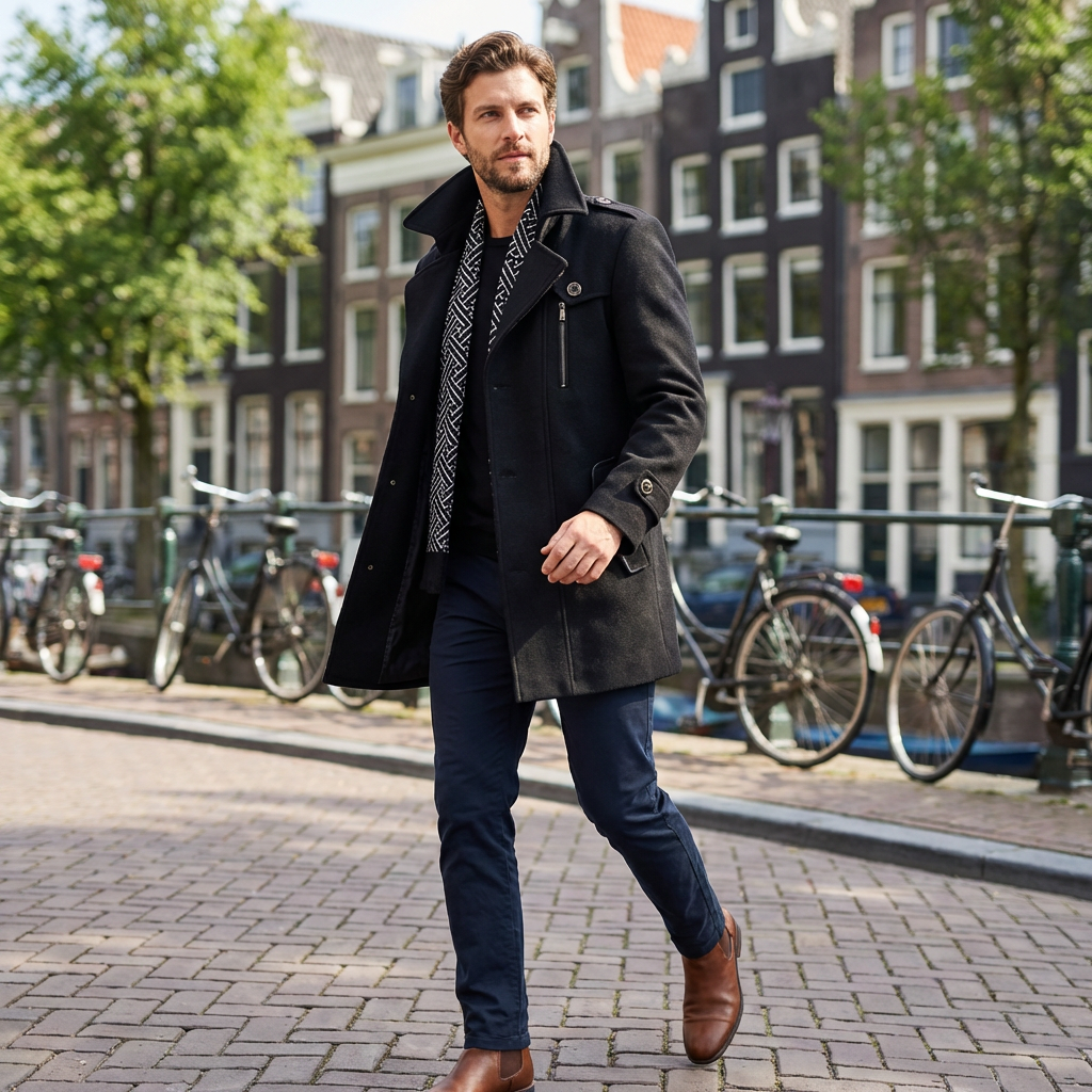 Klaus | Elegante Wildlederjacke Herren für Kalte Tage