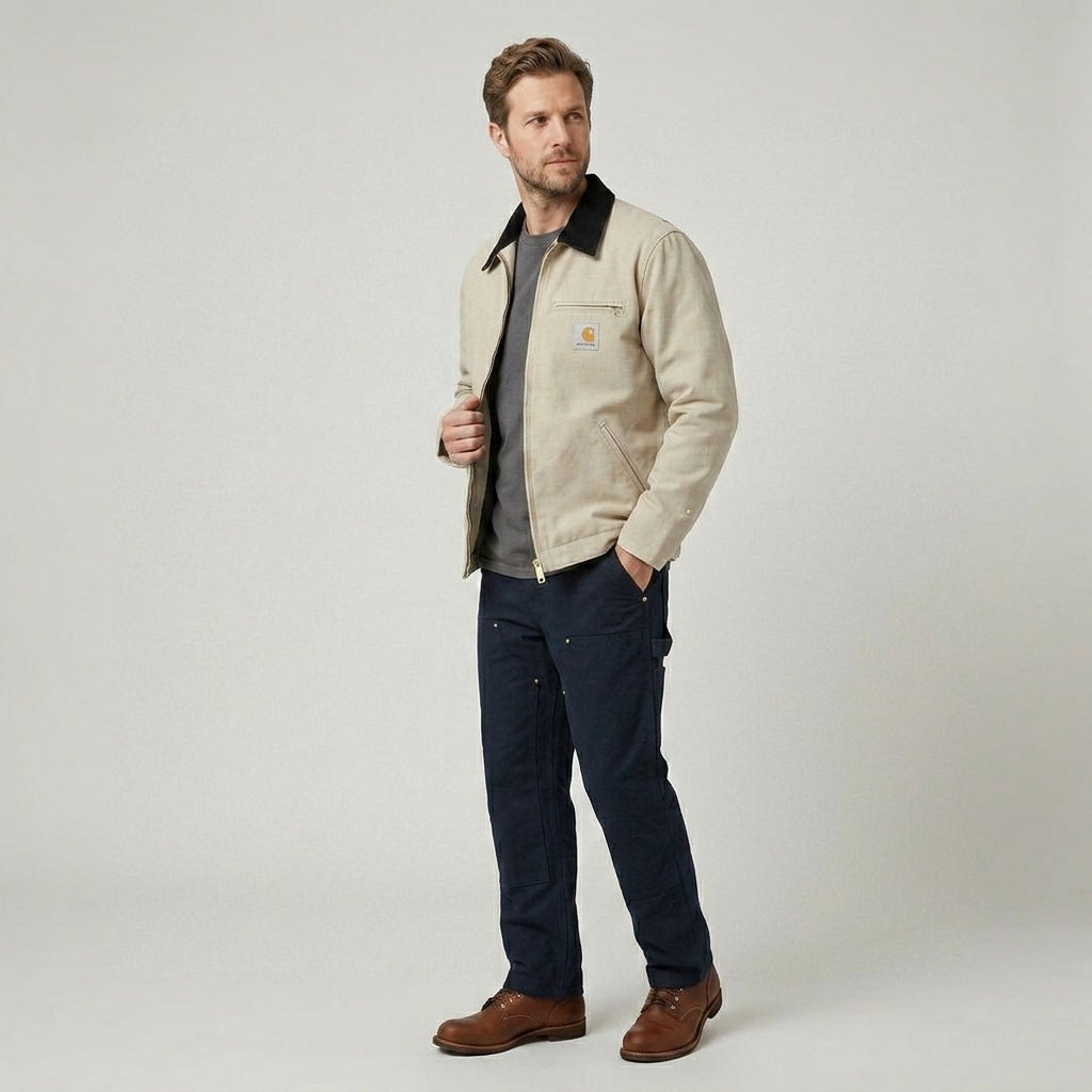 Robuste Herren Arbeitsjacke im Detroit-Stil