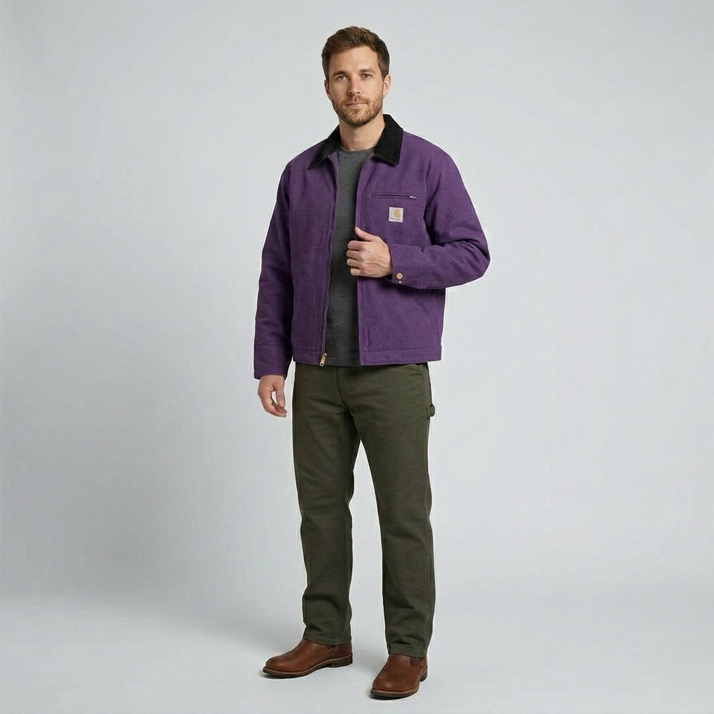 Robuste Herren Arbeitsjacke im Detroit-Stil