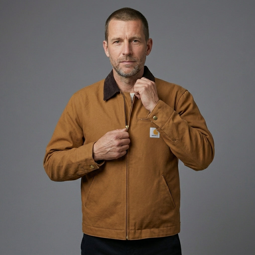 Robuste Herren Arbeitsjacke im Detroit-Stil