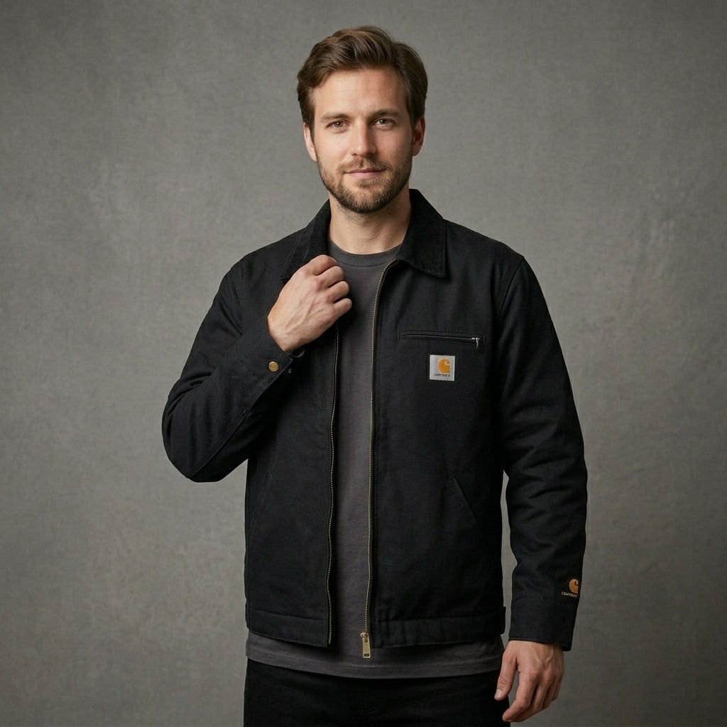 Robuste Herren Arbeitsjacke im Detroit-Stil