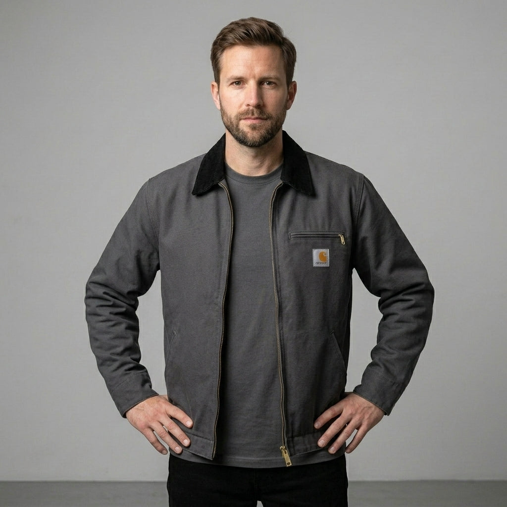 Robuste Herren Arbeitsjacke im Detroit-Stil