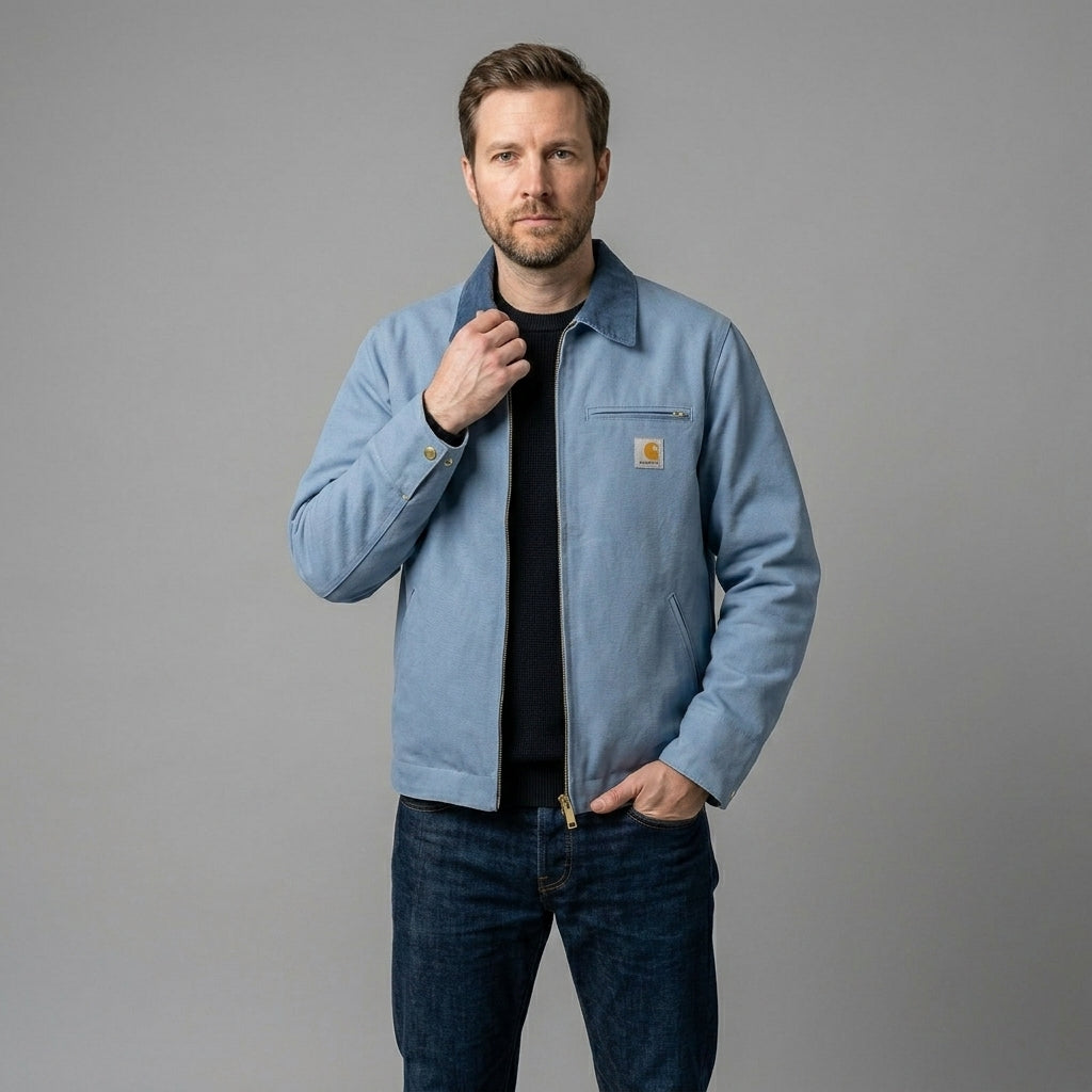 Robuste Herren Arbeitsjacke im Detroit-Stil