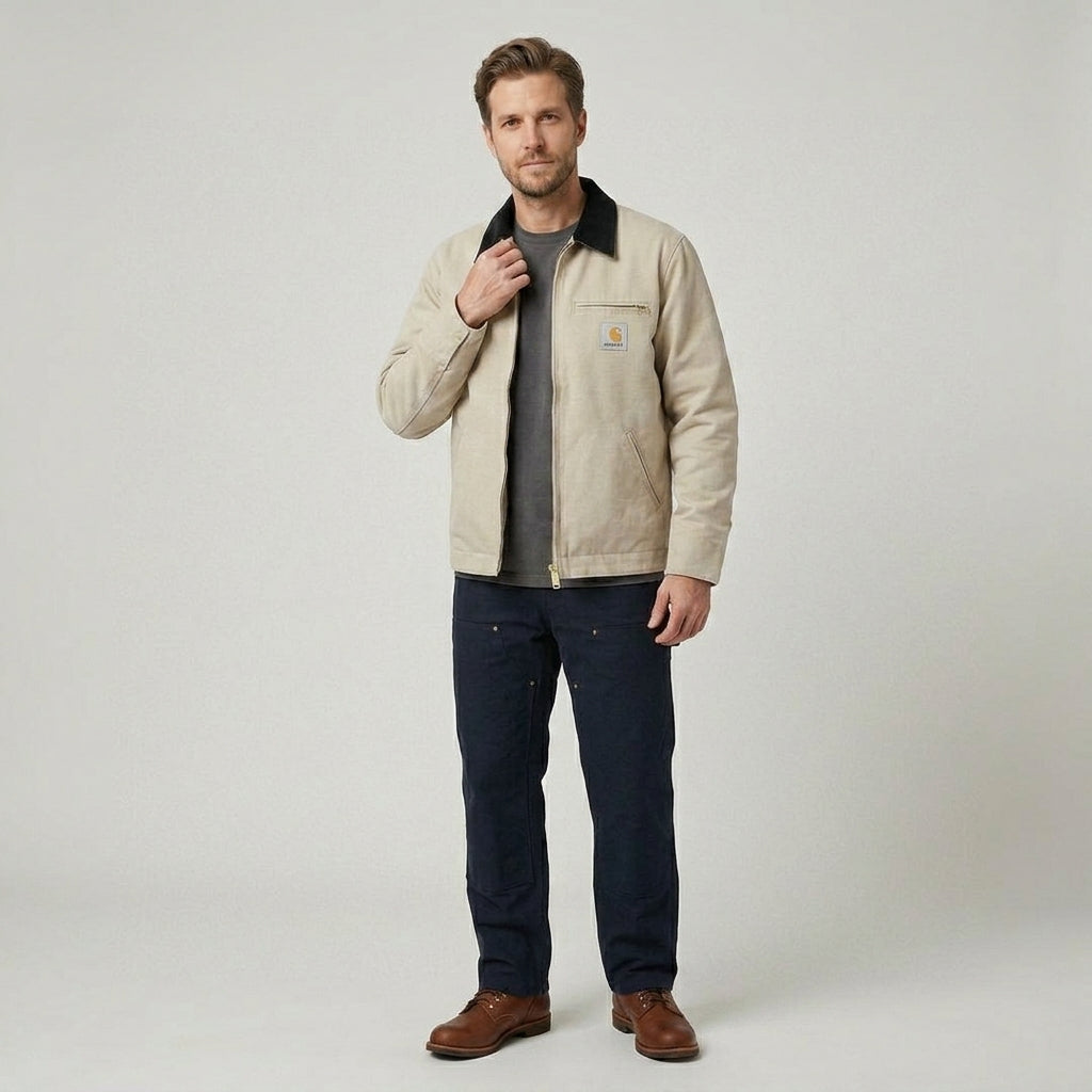 Robuste Herren Arbeitsjacke im Detroit-Stil