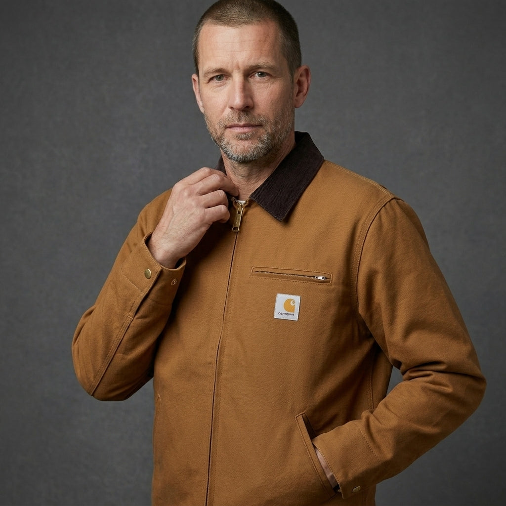 Robuste Herren Arbeitsjacke im Detroit-Stil