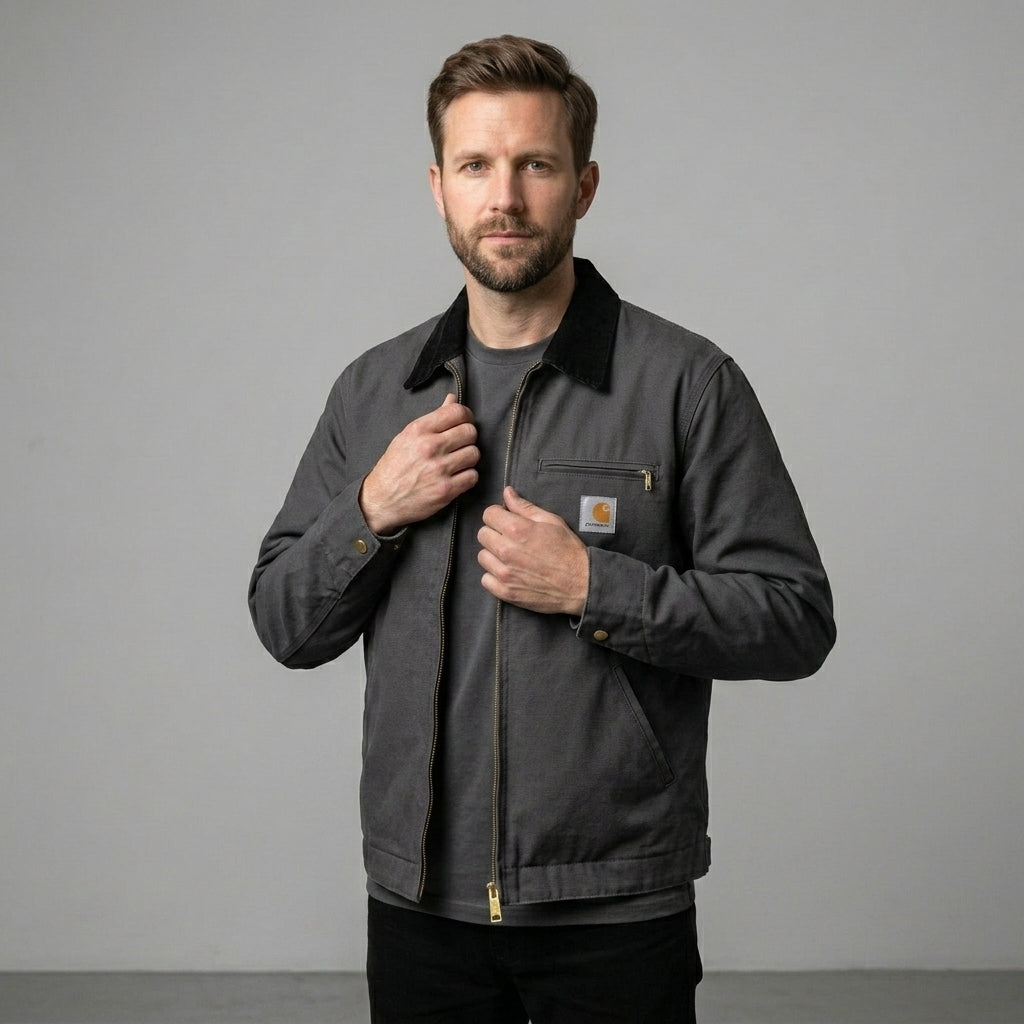 Robuste Herren Arbeitsjacke im Detroit-Stil