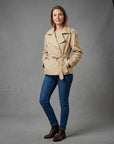 Kurzer Damen Trenchcoat im eleganten City-Stil