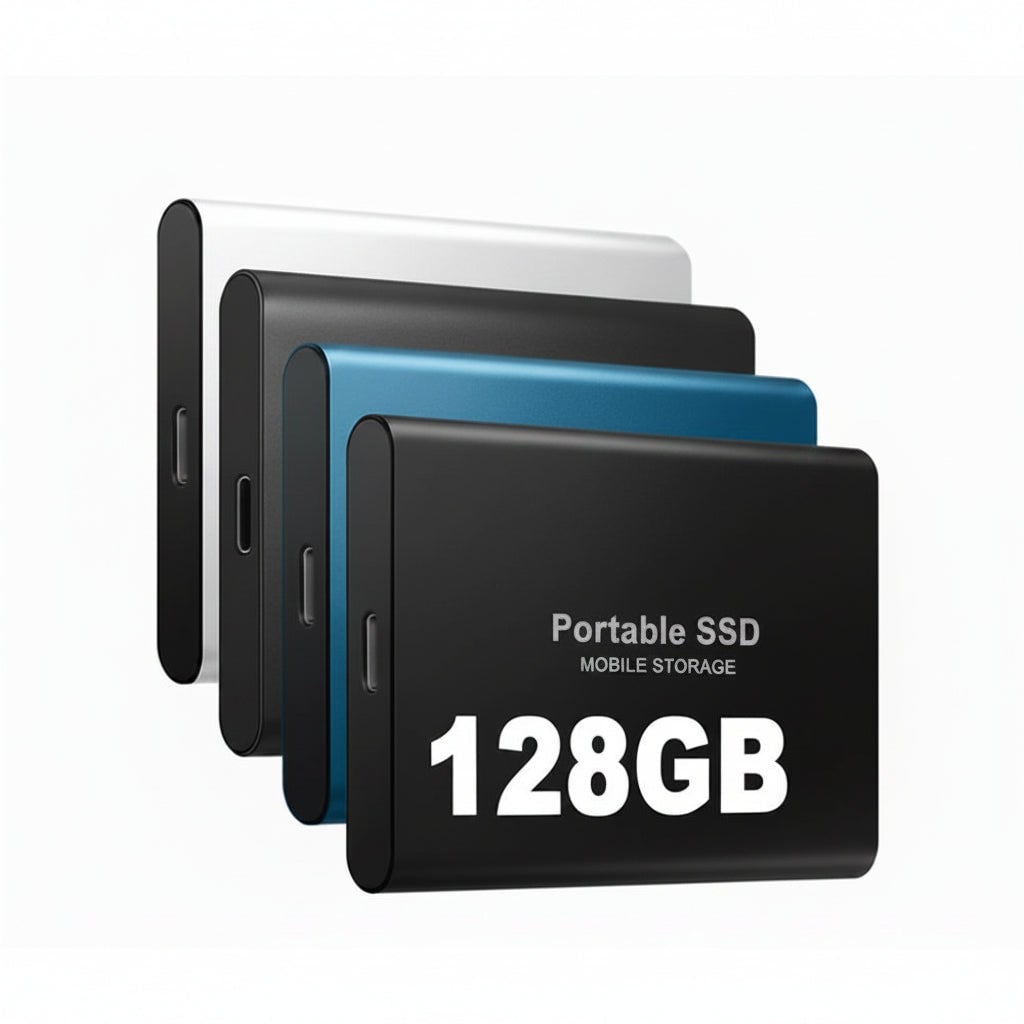 Portable SSD External Solid State Drive USB-C 128GB File Storage - Image 2