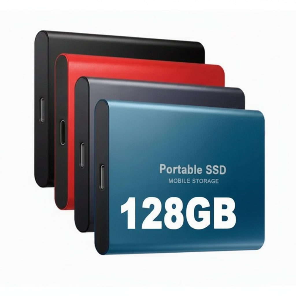 Portable SSD External Solid State Drive USB-C 128GB File Storage - Image 3