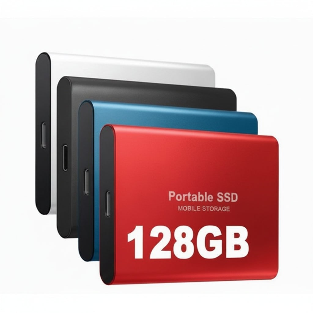 Portable SSD External Solid State Drive USB-C 128GB File Storage - Image 4