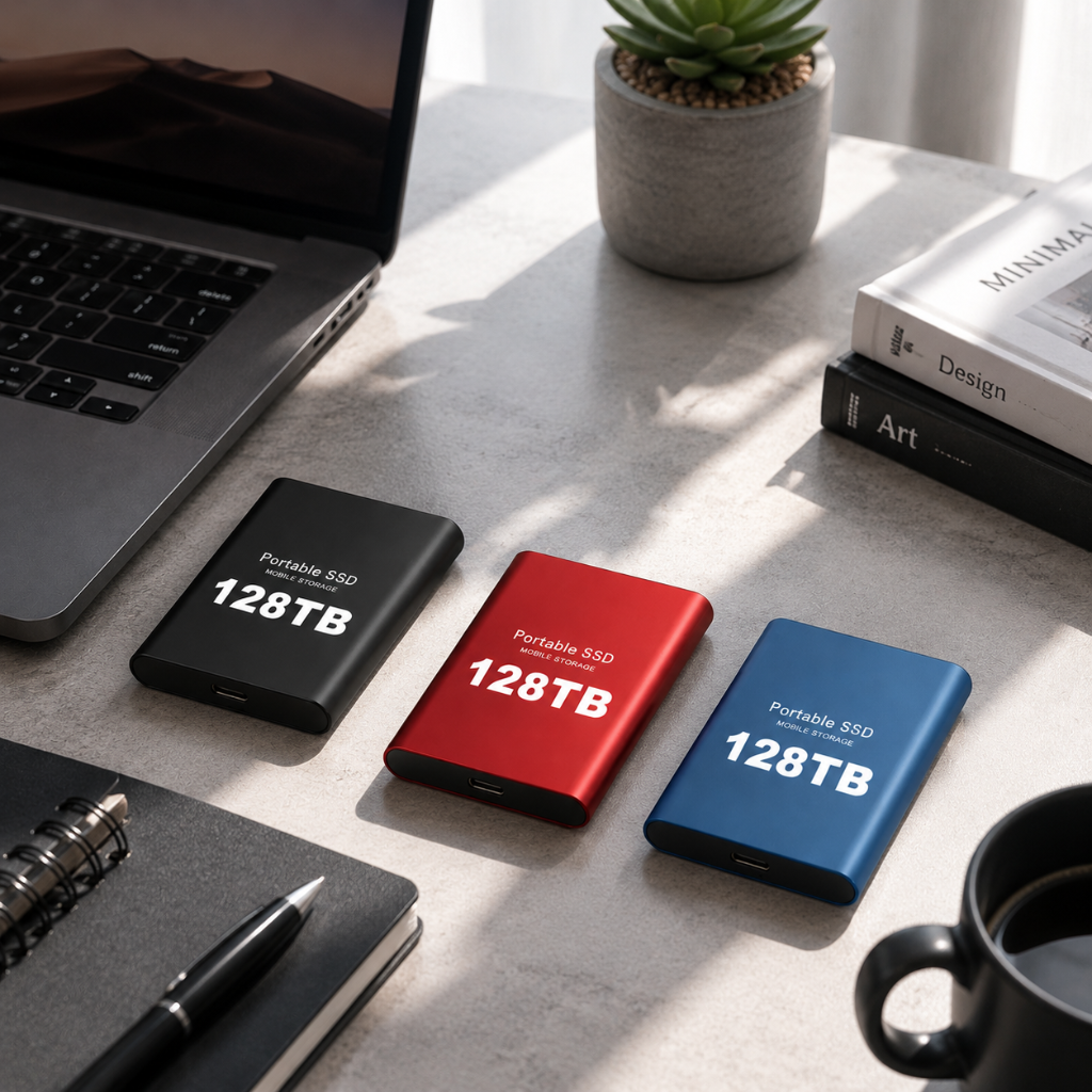 Portable SSD External Solid State Drive USB File Storage - Image 1