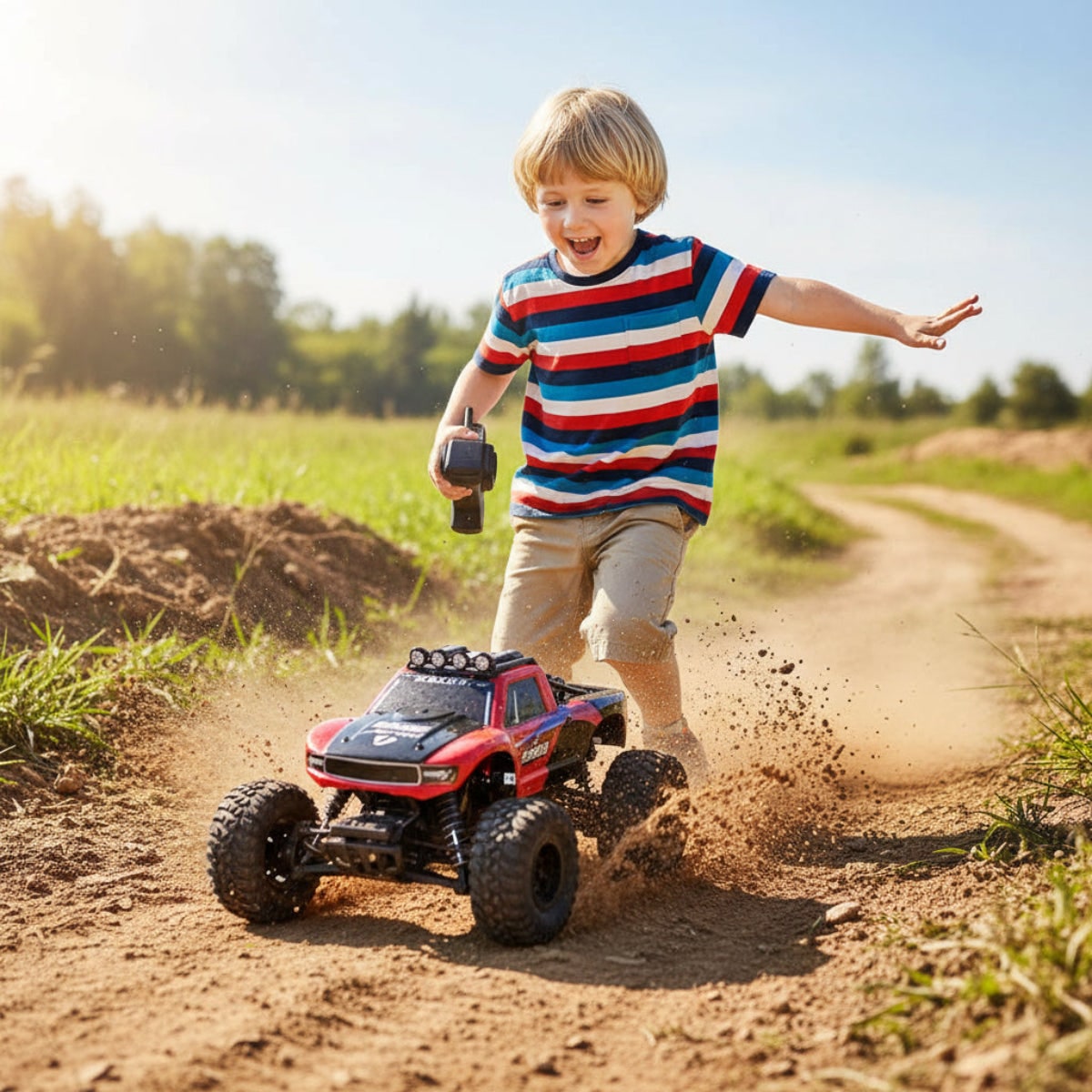 Remote Control Truck Amphibious 4WD All-Terrain Monster Truck - Image 1