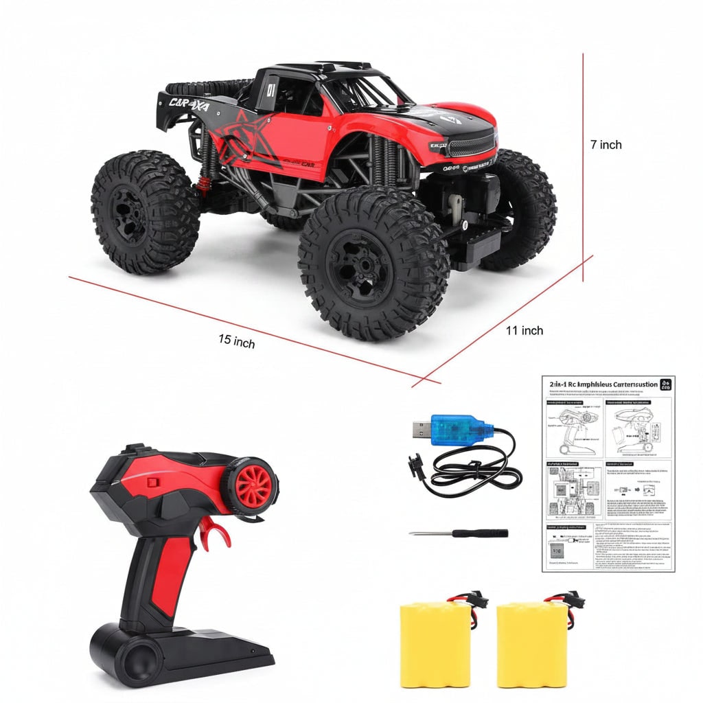 Remote Control Truck Amphibious 4WD All-Terrain Monster Truck - Image 8