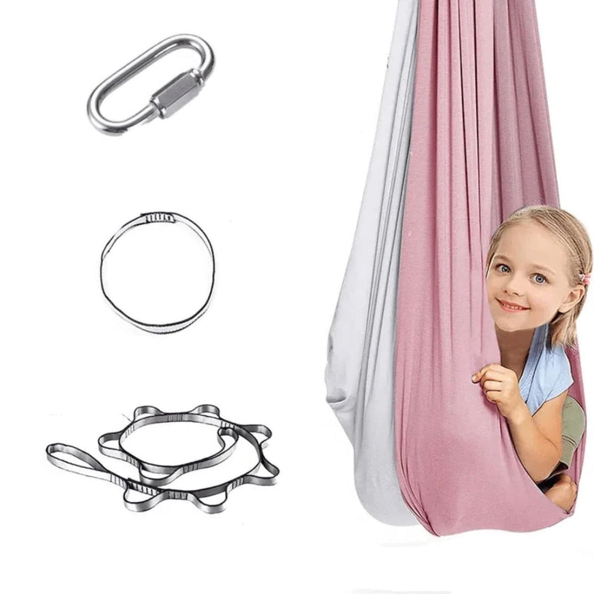 Sensory Swing Indoor Swing Cocoon Hanging Hammock Kids Adults - Image 14