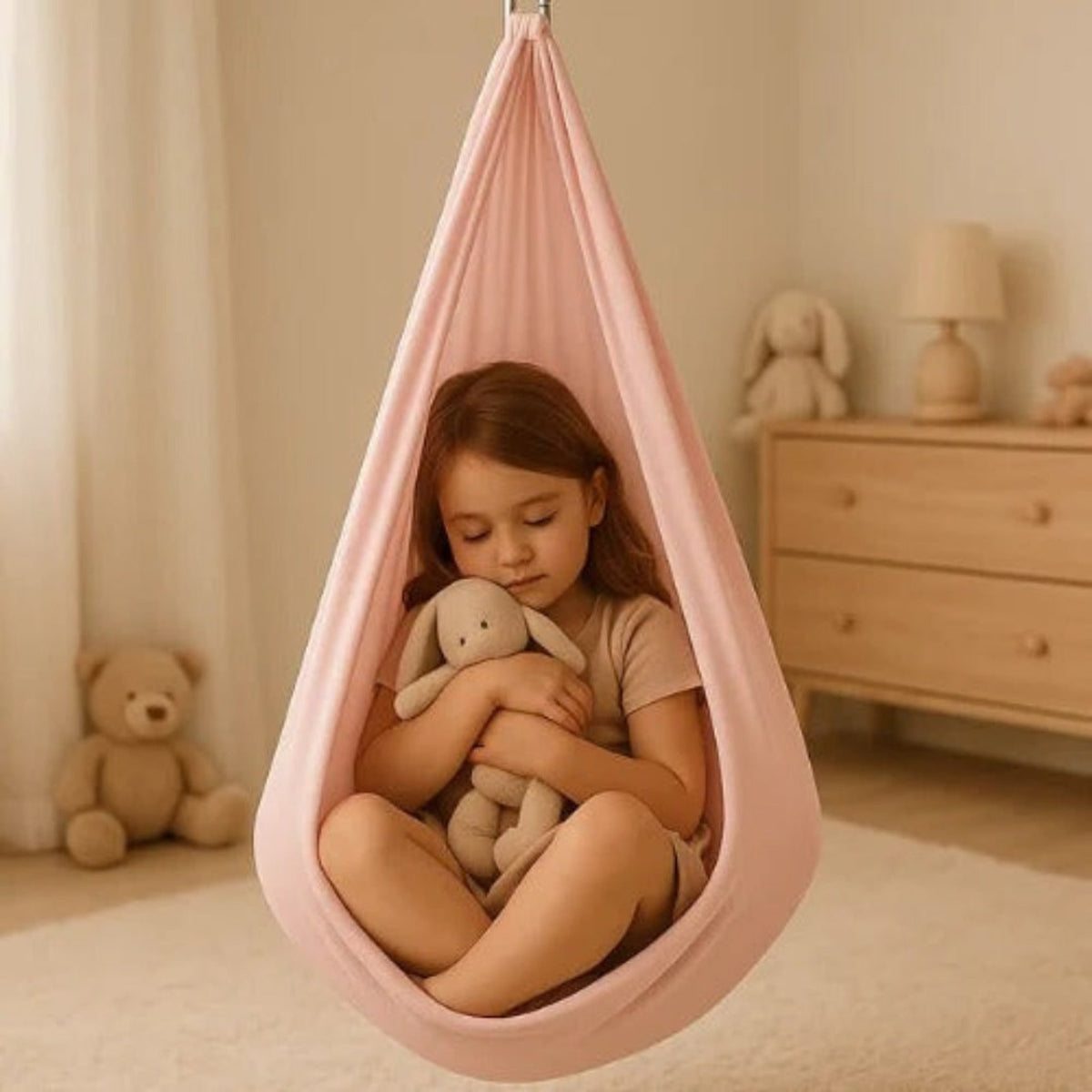 Sensory Swing Indoor Swing Cocoon Hanging Hammock Kids Adults - Image 6
